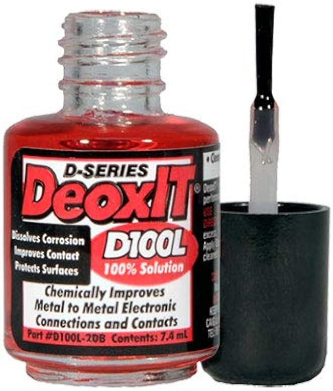 CAIG LABORATORIES DeoxIT D100L-2DB Brush Applicator, More Than A Contact Cleaner, 7.4mL, Pack of 1