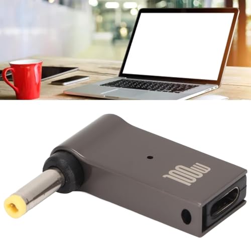 Image of Tobo USB C vers DC 100 W Type C, Coude a 90 Degres Type C Femelle vers DC 4,8 Mm X 1,7 Mm Adapter Male PD, 4,8 Mm X 1,7 Mm TD-1257CC