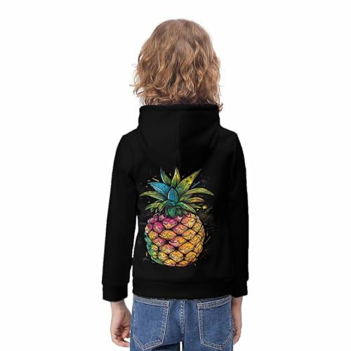 Sweat-shirt à capuche garçon jacquier imprimé 3D avec poche pour ado - 4