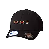 Poker Game Style 1 Flexfit® Adult Pro-Formance® Branded Hat Black Large/X-Large