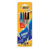 Caneta Esferográfica BIC Cristal Dura Mais, A Clássica, c/ 4 unidades
