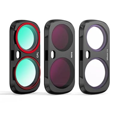 Camera Protective Lens for Insta360 Luna Ultra UV CPL ND LPR Filts Kit (CPL+ND16+Diffusion 1/4)