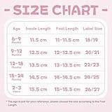 MK MATT KEELY Baby Girl Shoes with Bow Toddlers Sock Shoes Baby Barefoot Trainers Anti Slip Pre Walkers Shoes,Pink,6-9 Months - Image 3