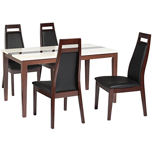 タマリビング ミルキーウェイ ダイニングセット ダイニングテーブル 幅135cm 4人掛け ハイバックチェア ウエンジ 50002701-06