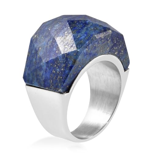 Shop LC Statement Cocktail Ring for Women Men Stainless Steel Birthday Day Birthday Gifts for Women4