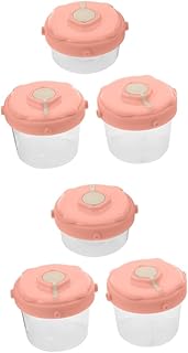 ibasenice 6 Pçs Caixa De Leite Em Pó Recipiente De Alimentos Dispensador De Fórmula De Viagem Recipiente De Lanche Leite Em Pó Detentor De Fórmula Titular Recipiente De Fórmula Para Fórmula