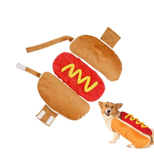 Kostüm Für Hunde - Hot Dog Burger Hundekostüm,Dress Up Hamburger-Welpen-Outfit, Lustiges Taco-Outfit Für -Hunde Und Katzen