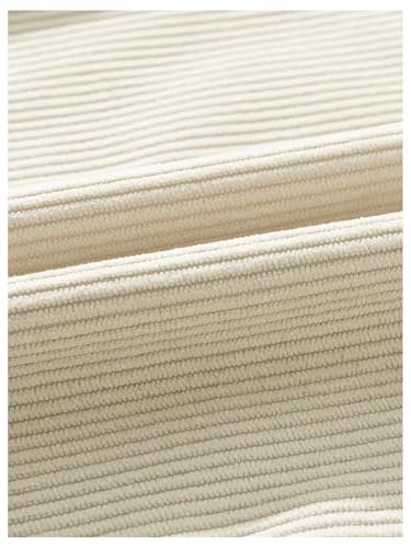 SHENHE Men's Corduroy Straight Leg Pants Elastic Waist Casual Travel Going Out Loose Pants2