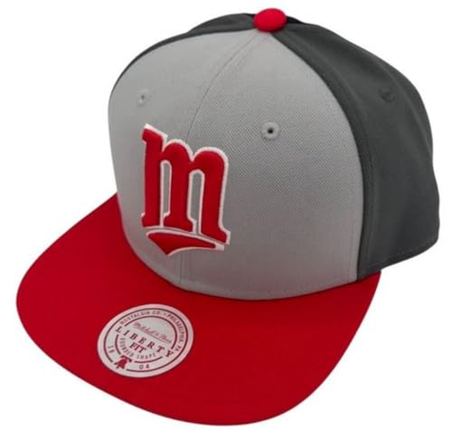 Gorra Snapback Ajustable Minnesota Twins Gris/Roja miniatura 1