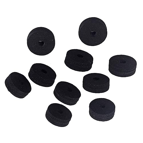 Garneck 40mm Bass Drum Felt Washers Mute Cymbal Felt Pads Drum Cymbal Set Accessory