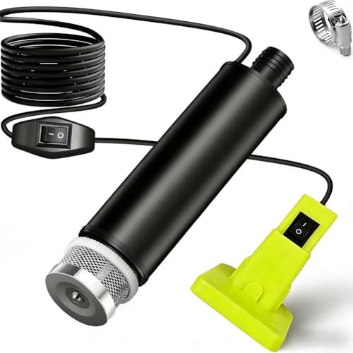 Wasserpumpe, 18 V, batteriebetrieben, kabellos, für Pool-Entwässerung, Gartenteichreinigung, 635 GPH Rate mit Filter (C)