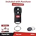 KeylessOption 2 Item Bundle 1 Key Fob Keyless Entry Remote 1 Uncut for 46 Chip Ignition Key