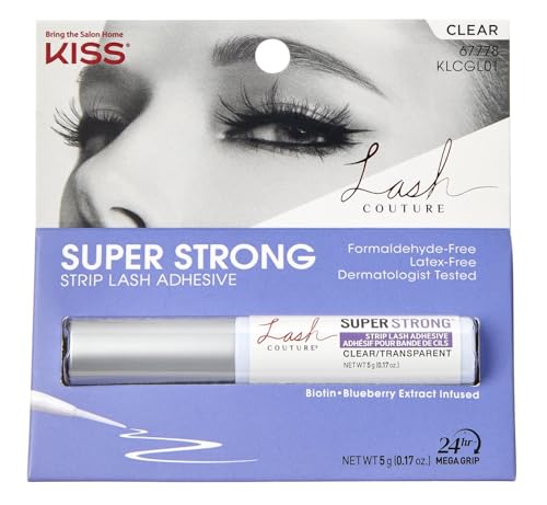 Bandes adhésives pour cils Kiss Lash Couture à séchage rapide et invisible