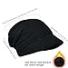 KUYYFDS Winter Hats for Women Soft Warm Thicken Knitting Ladies Winter Thermal Hats with Visor Breathable Elastic Snow Hat Fashion Black Hat Women