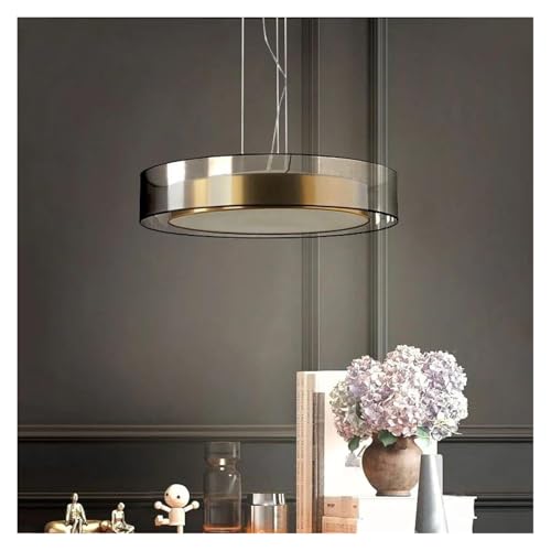 Suspension cuivre contre la lumière agressive pour éclairage doux de chambre 40cm