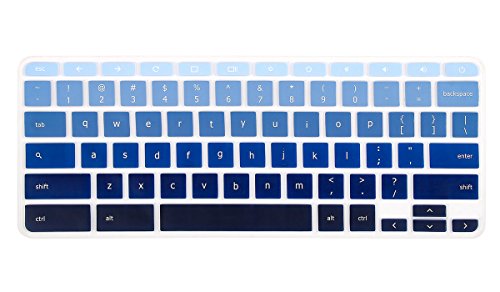 Keyboard Cover Compatible With Hp Chromebook 11 G5 Ee,Acer Chromebook R 11 Cb5-132T Cb3-131,Acer Premium R11,Acer Chromebook 14 Cb3-431 Cp5-471 Laptop Keyboard Skin(Ombre Blue) #TOP8