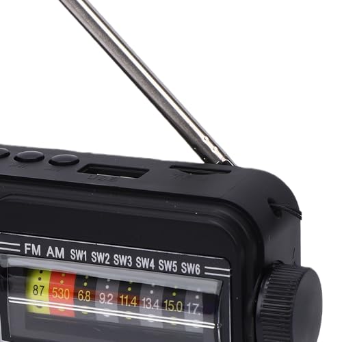 Radio portátil AM FM SW con Bluetooth y carga USB miniatura 6