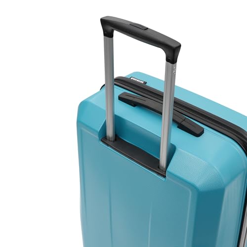 Image of YAYAVAR Batman Trolley Suitcase - 85L, Cabin Luggage with 8 Spinner Wheel, Hard Shell Polycarbonate Suitcase, Number Lock, Water Resistant, Luggage Bag for Travel (Teal & Black, 67cm, Medium)