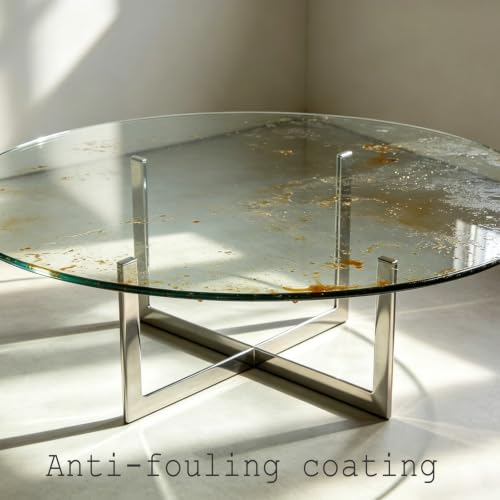 Dessus de table en verre de remplacement rond 40cm pour table basse et guéridon - 3