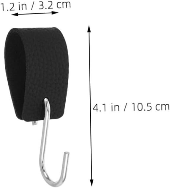 PRETYZOOM 10pcs PU Coated Black S Hooks for Clothes and Gear Xmas image 2