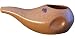 Sattvic Path Ergonomically Designed Hand-made Ceramic Neti Pot, Clay Brown
