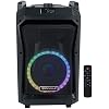 Rockville ROCKNGO 800 10 Portable Bluetooth Speaker, LED Lights, Wheels, Mic Priority, for Parties and Outdoor Events