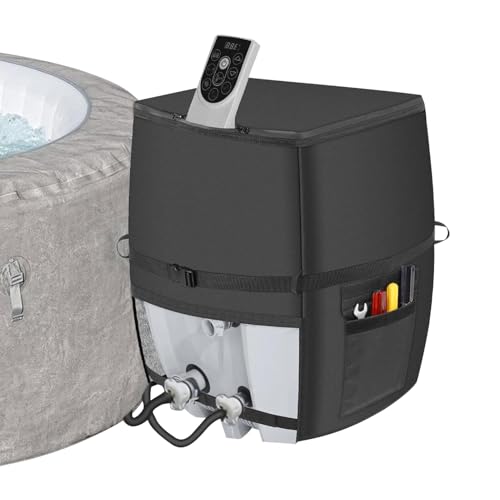 Housse pour pompe de chauffage de spa en tissu imperméable avec zip - 2