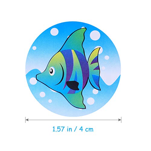 Adesivos de peixes tropicais coloridos STOBOK 1 rolo para crianças Ótimos brindes de festa presente