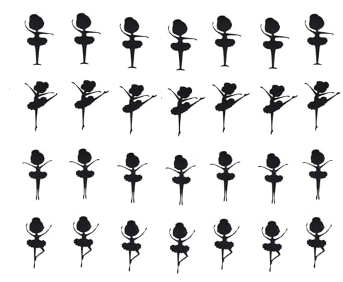 Ballerina Collections Dance (Ballerina Ballet Vinyl Stickers Black)