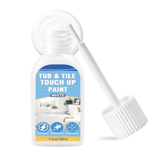 Comparison: Best Paint For Porcelain Sink 6 Tub and Tile Paint, White Touch Up Paint Pen for Bathtub, Repairs Countertops, Sinks, and Appliances, Porcelain Paint for Any Scratches Spots on Ceramic, Enamel, 1.5 fl Oz