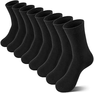 Yanwenx Kids School Crew Socks for Boys & Girls – Soft Breathable Cotton, Seamless Toe, Cushioned Comfort for Uniform Wear... Price In India