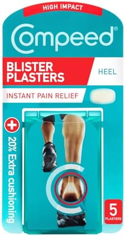 Compeed Sports Heel Blister Plasters, 5 Hydrocolloid Plasters, Fo...