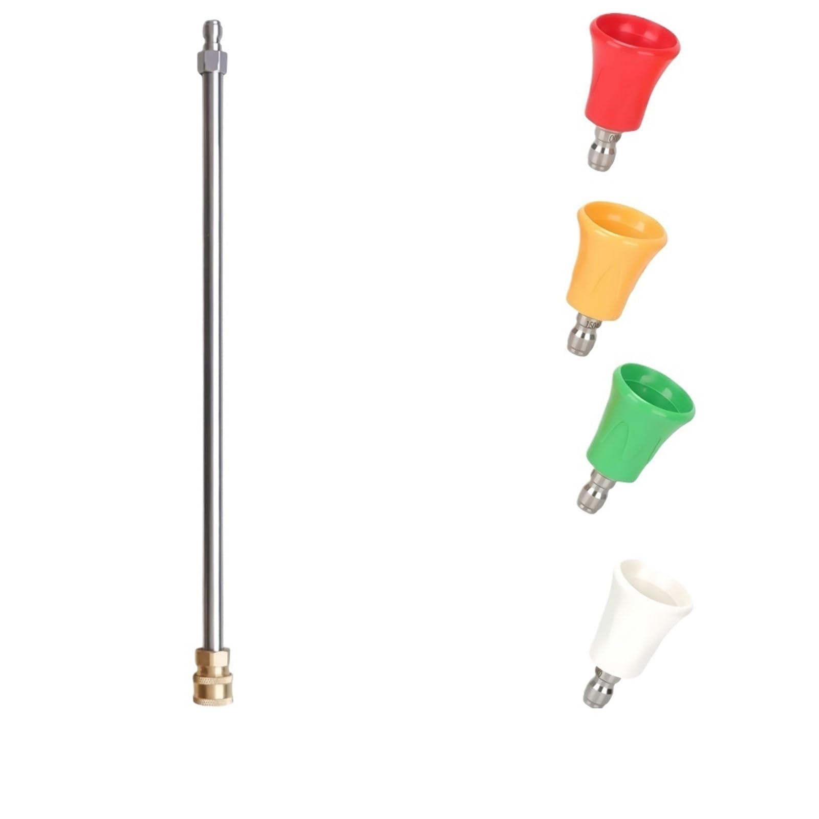 Varilla de Extensión para Hidrolimpiadora Varilla de extensión Agua for Lavado Autos, conexión rápida 10 a 50 cm y 1/4", Lanza for hidrolavadora, Boquilla Limpieza con(40cm,Color 2)
