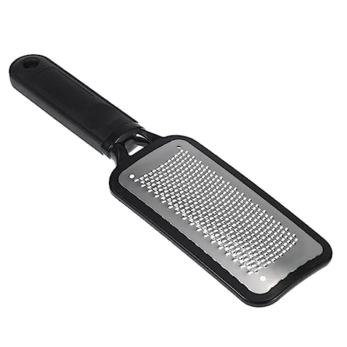 PACKOVE Acero Inoxidable Negra Doble Cara para Callos y Pies Exfoliante y Elimina Piel Muerta Removedor de Callos Cuidado Pies Pedicura