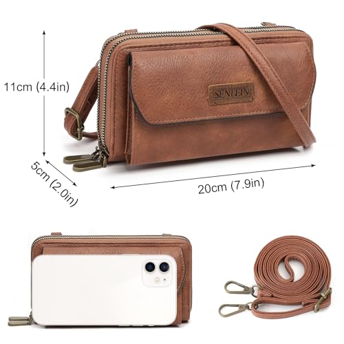 SENDEFN Small Crossbody Phone Purses for Women Vegan Leather Crossbody Bags Shoulder Handbags4