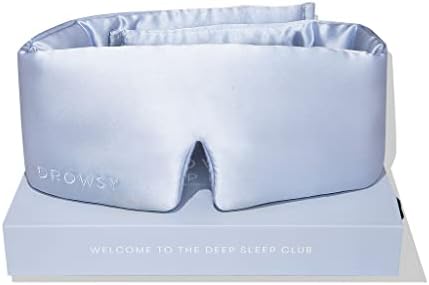 DROWSY Silk Sleep Mask. Face-Hugging, Padded Silk Cocoon for Luxury Sleep in Total Darkness. (Sunset Pink)