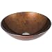 VIGO Russet Glass Vessel Bathroom Sink
