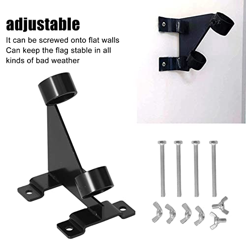Tgoon Kit de suporte de mastro, suporte de mastro de bandeira durável montado na parede, resistente