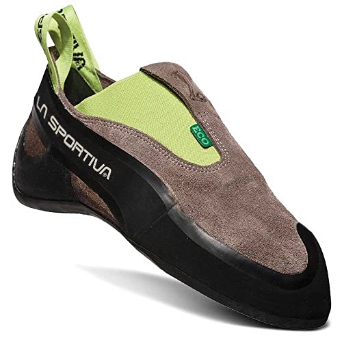 La Sportiva Cobra Eco, Scarpe da Arrampicata Unisex-Bambini, Multicolore (Falcon Brown/Apple Green 000), 35 EU