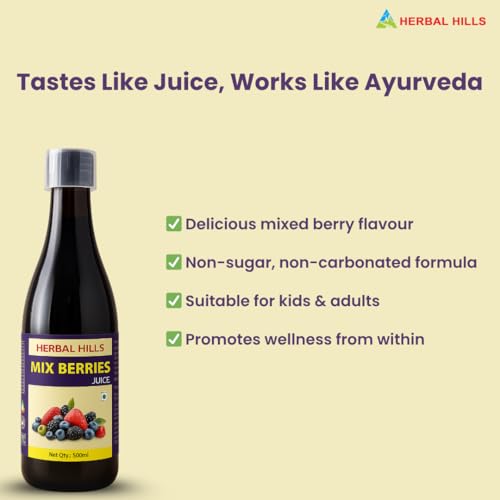 Image of Herbal Hills Mix Berry Juice (500 Ml Pack of 2)