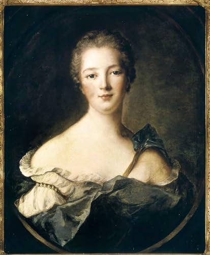 Tableau portrait Jeanne Antoinette Poisson décoration murale salon toile Nattier 60x90cm