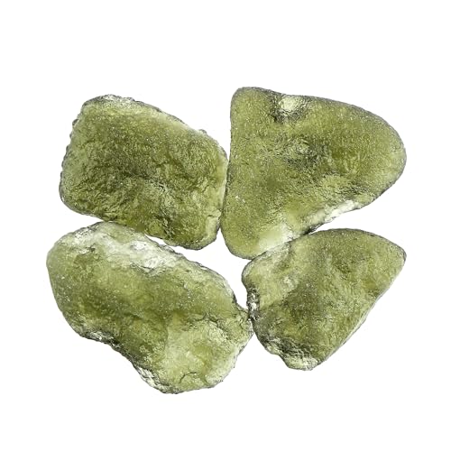 CRYSTALIS Raw Moldavite Gemstone 4pcs (10+gm)