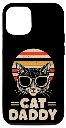 Cat Daddy �r���e�[�W 80�N��X�^�C�� �L ���g�� �T���O���X �A���e�B�[�N�� �X�}�z�P�[�X iPhone 12/12 Pro �p