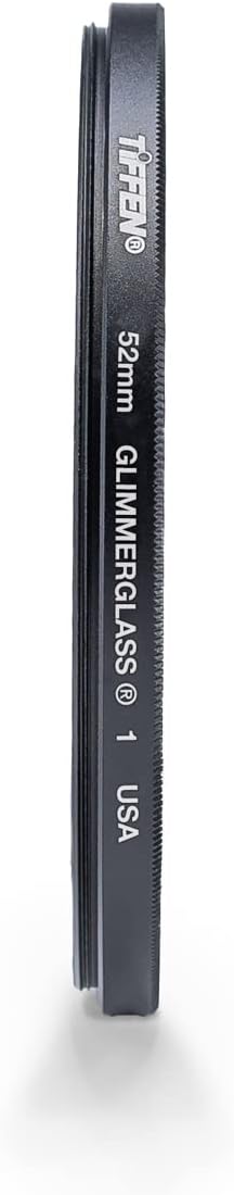 Tiffen 52mm Glimmerglass 1 Filter|Glimmerglass Filter|Ultra Slim|Dreamy Cinematic Effect Camera for Portrait Photography/Video/Vlog