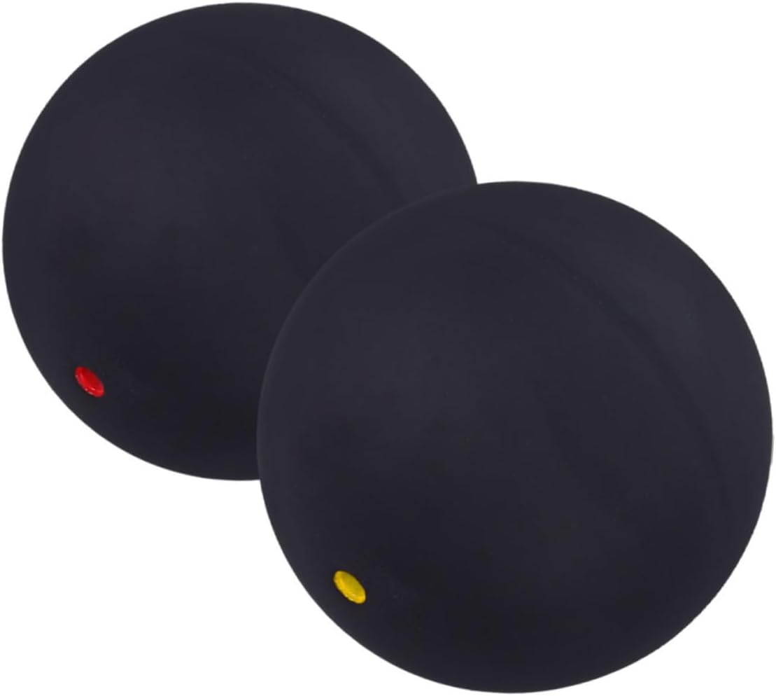 2pcs Rubber Squash Balls Single Dot Training Balls for Beginner Reaction Trainer Hand-Eye Coordination Practice Suitable for Professional Squash Training