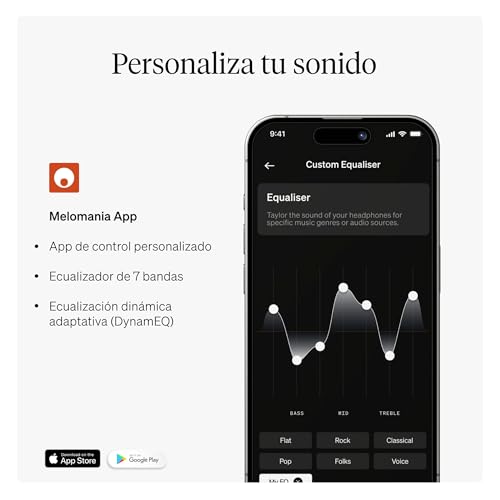 Miniatura 6 de Cambridge Audio Melomania A100 Earbuds - Auriculares intrauditivos True Wireless con supresión Activa del Ruido Adaptable, Bluetooth aptX HD, hasta 39 Horas de autonomía con Estuche de Carga - Negro