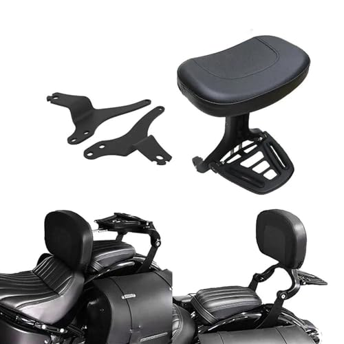 Dossier passager moto réglable noir pour vos voyages en Harley Touring 97-08