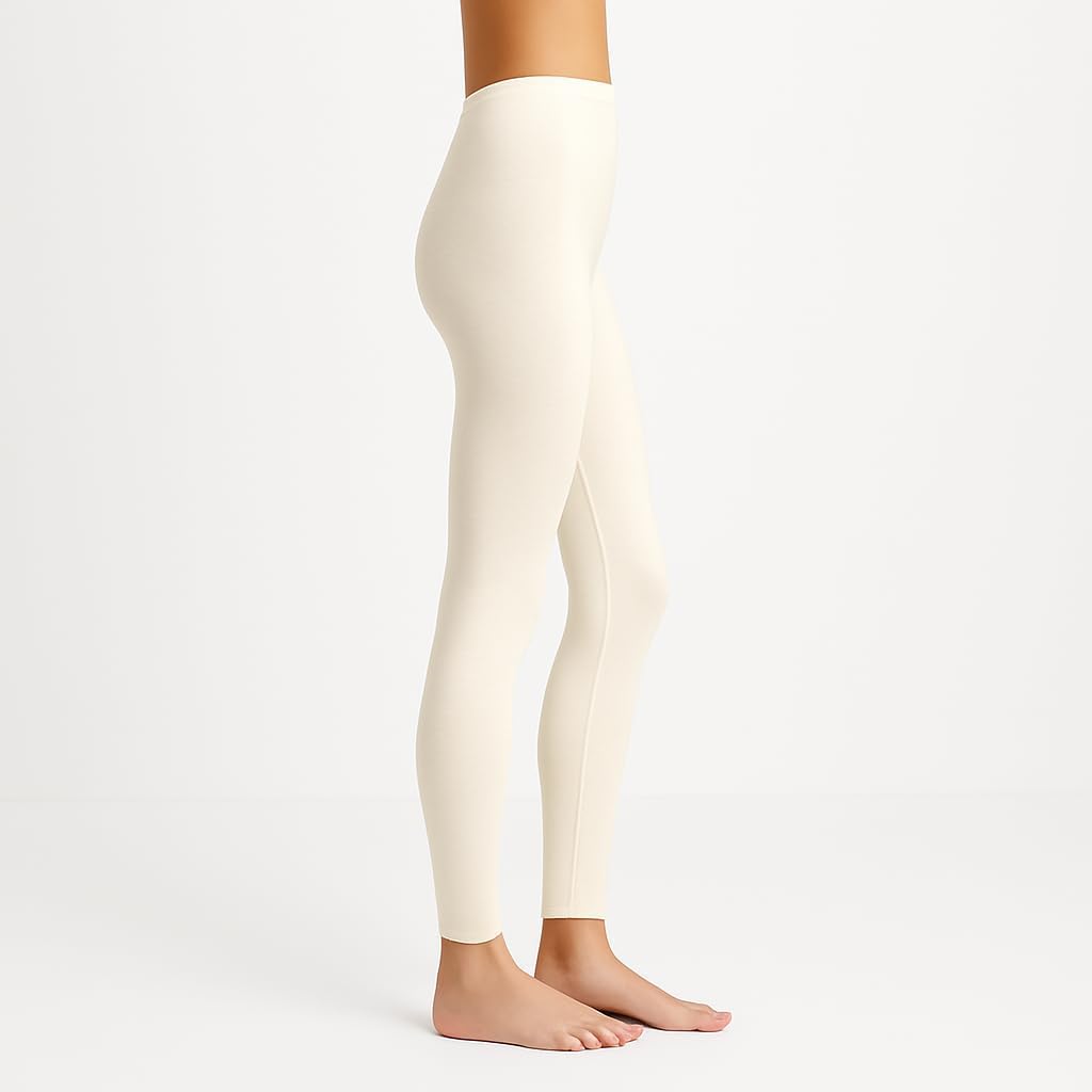 Lands' End Women’s Thermaskin Lightweight Baselayer Legging – Full Length Thermal Pant with Heat-Generating Fabric - Image 2