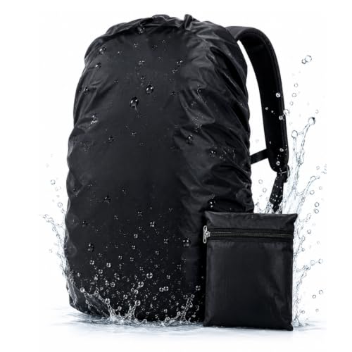 Image of ComSaf Waterproof Backpack Rain Cover (30-40L) Wear-Resisting and Durable Bag Cover for Backpack, Laptop Bag Rain Cover with Adjustable Anti Slip Buckle Strap, Rain Coat for Bag, School Bag Protection