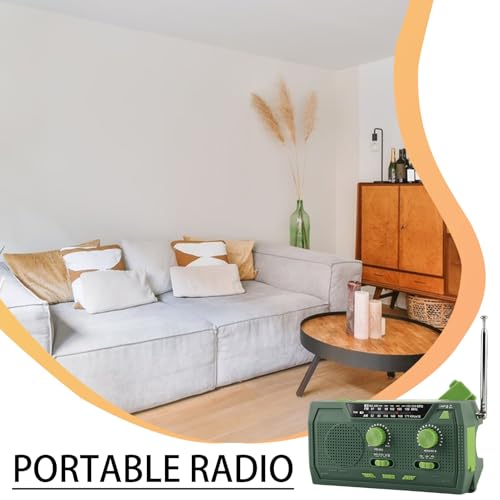 Radio manivela contra apagones con altavoz integrado y linterna de camping 3